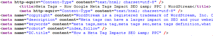 Meta Tags to be or not to be.