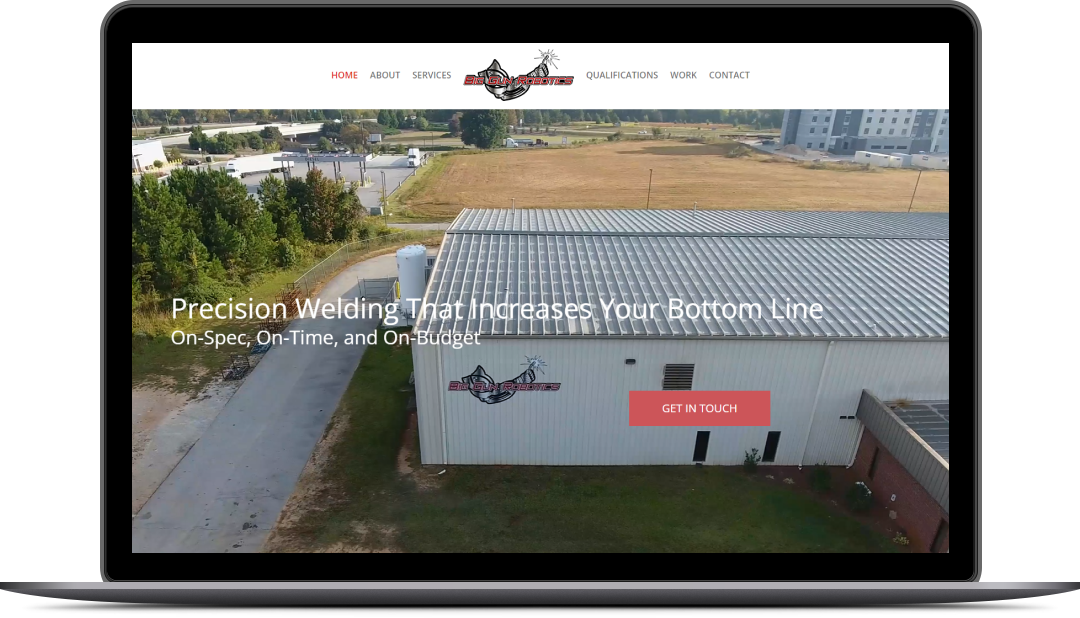 Big Gun Robotics, Web Site View, Branding, Web Design, Mojoe, Greenville SC